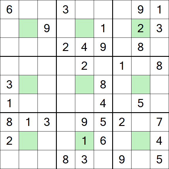 Center Dot Sudoku - Medium