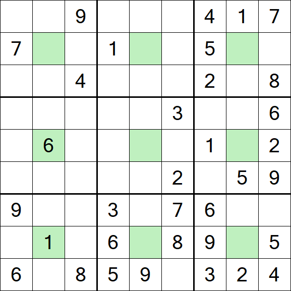 Center Dot Sudoku - Medium