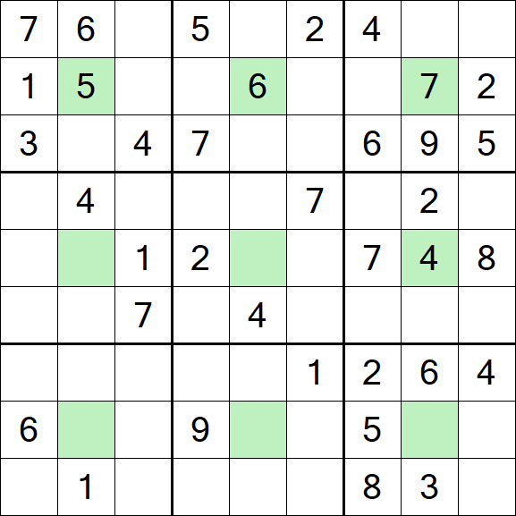 Center Dot Sudoku - Medio