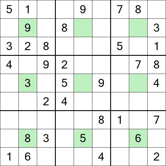 Center Dot Sudoku - Medium
