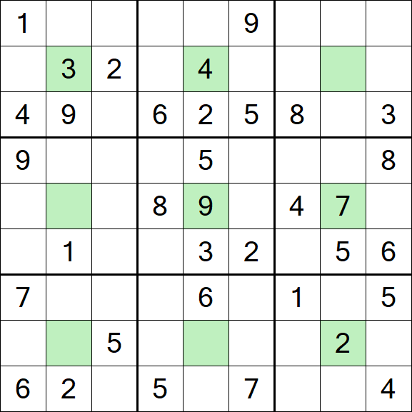 Center Dot Sudoku - Medium