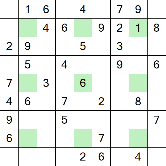 Center Dot Sudoku - Medium