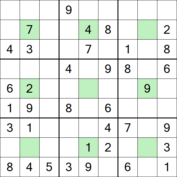 Center Dot Sudoku - Medium