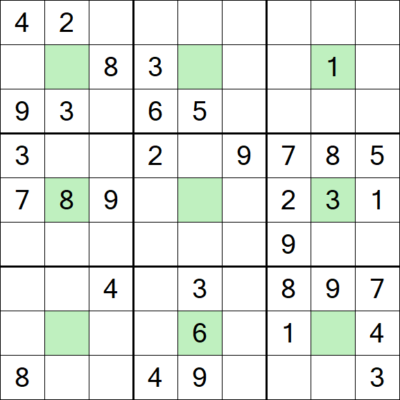 Center Dot Sudoku - Medium