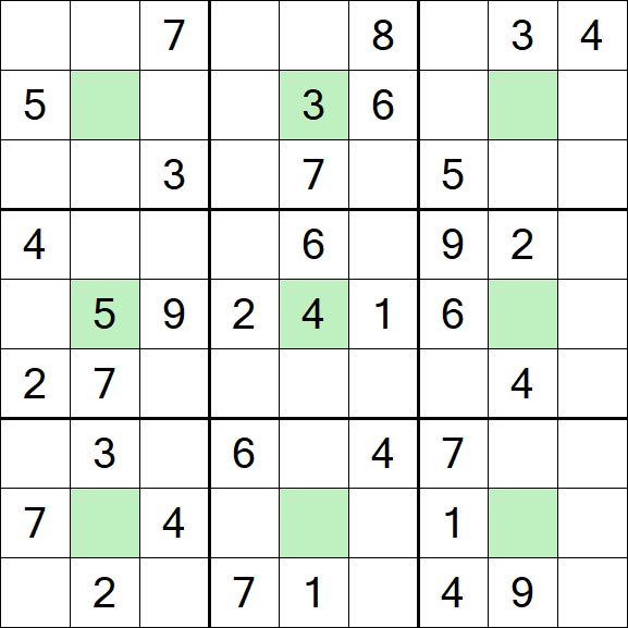 Center Dot Sudoku - Medium