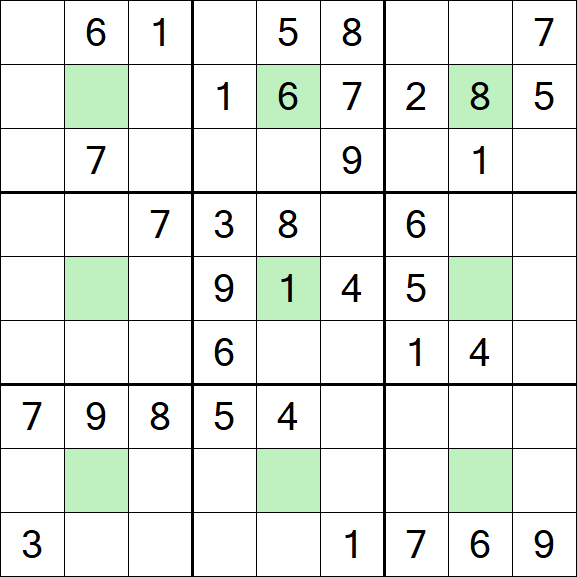 Center Dot Sudoku - Medium