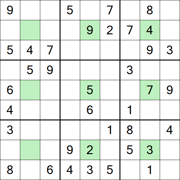 Center Dot Sudoku - Medium