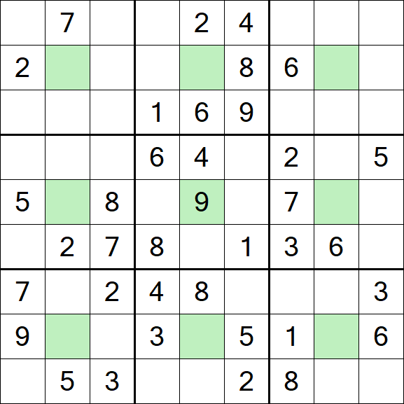 Center Dot Sudoku - Medium