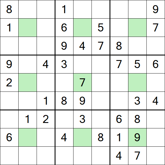 Center Dot Sudoku - Medium