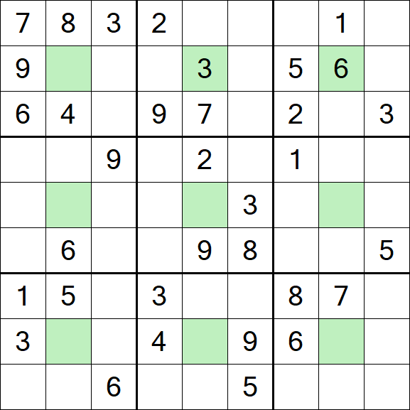 Center Dot Sudoku - Medium