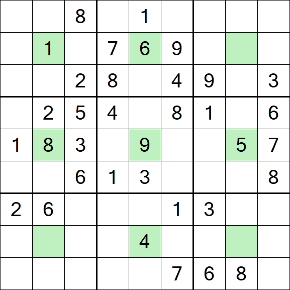 Center Dot Sudoku - Medium
