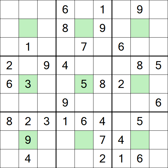 Center Dot Sudoku - Medium