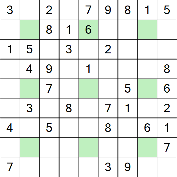 Center Dot Sudoku - Medium