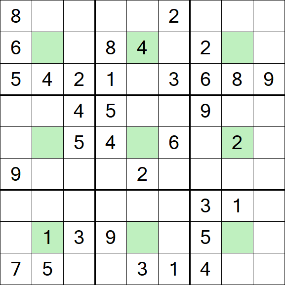 Center Dot Sudoku - Medium