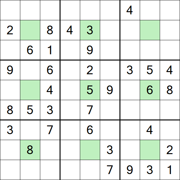 Center Dot Sudoku - Medium