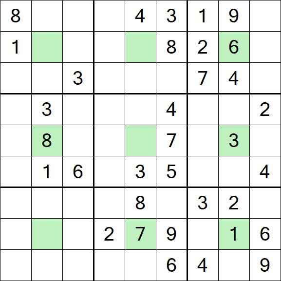 Center Dot Sudoku - Medium