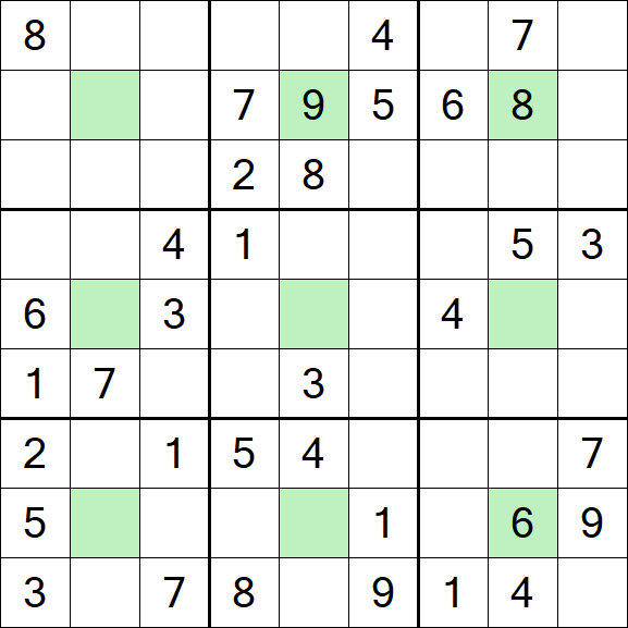 Center Dot Sudoku - Medium