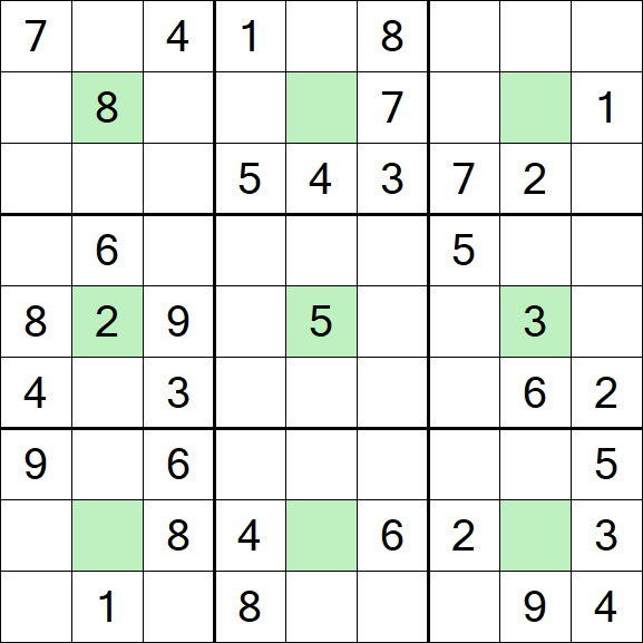 Center Dot Sudoku - Medium