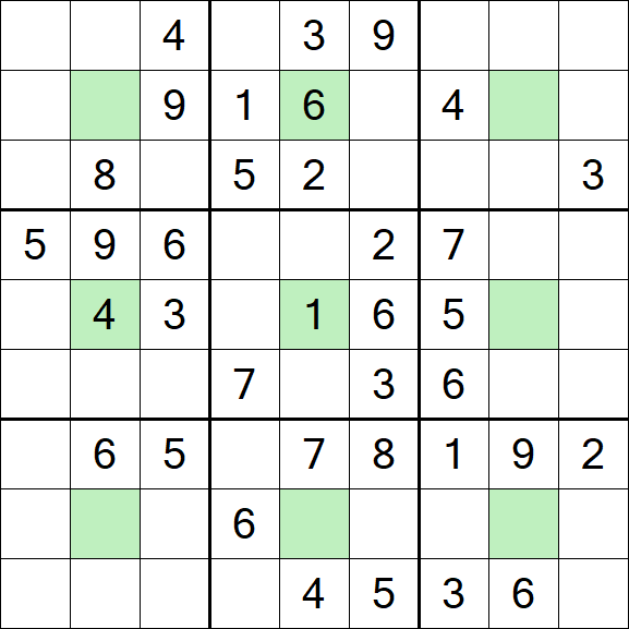 Center Dot Sudoku - Medio
