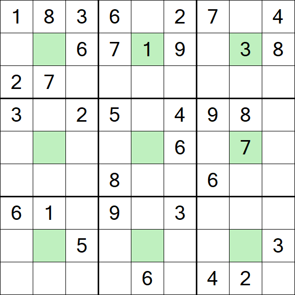 Center Dot Sudoku - Medium
