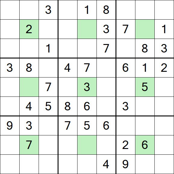 Center Dot Sudoku - Medium
