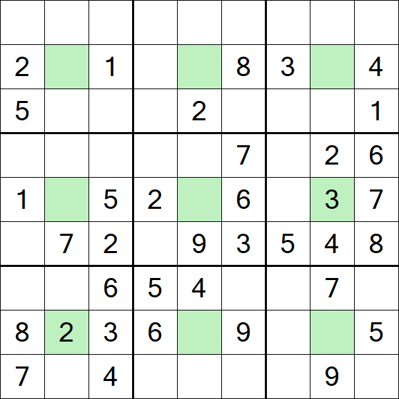 Center Dot Sudoku - Medium