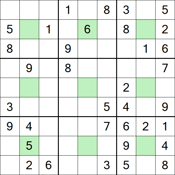 Center Dot Sudoku - Medium