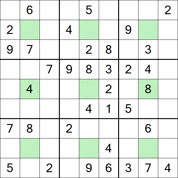 Center Dot Sudoku - Medium