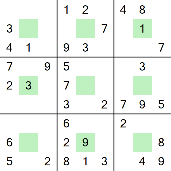 Center Dot Sudoku - Medium