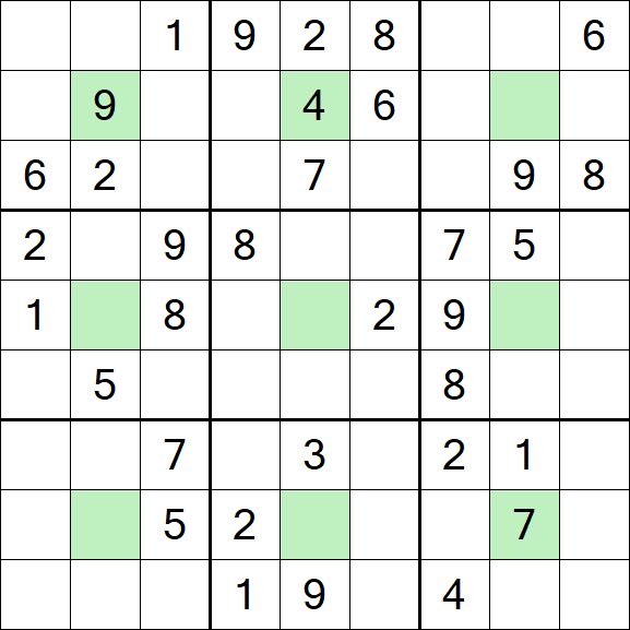 Center Dot Sudoku - Medium