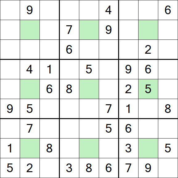 Center Dot Sudoku - Medium