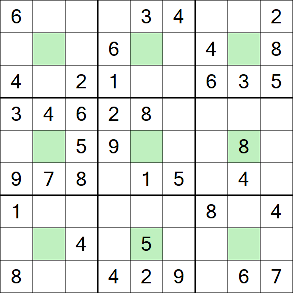 Center Dot Sudoku - Medium