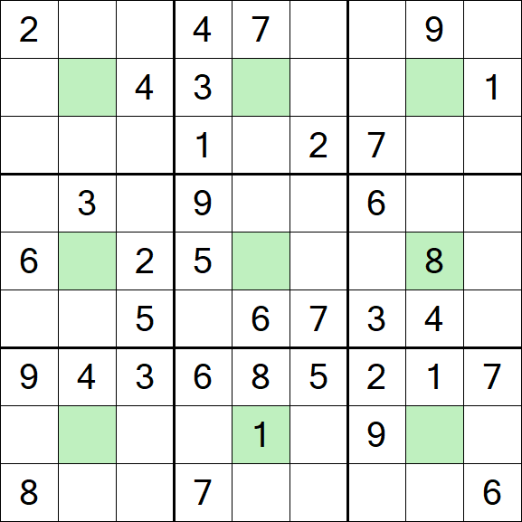 Center Dot Sudoku - Medium