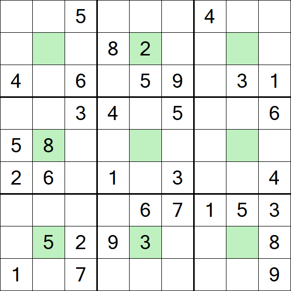 Center Dot Sudoku - Medium