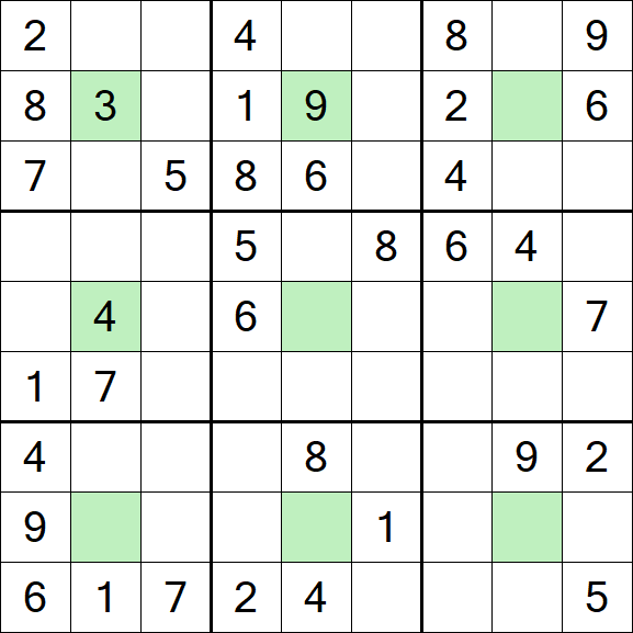 Center Dot Sudoku - Medium