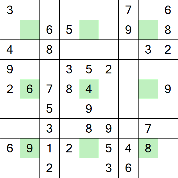 Center Dot Sudoku - Medium