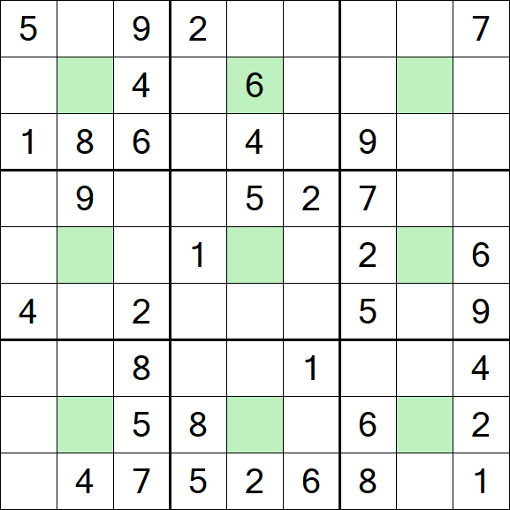 Center Dot Sudoku - Medium