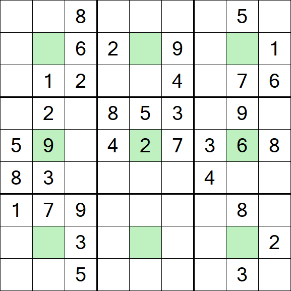 Center Dot Sudoku - Medium