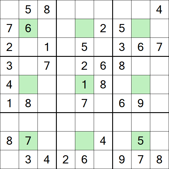 Center Dot Sudoku - Medium