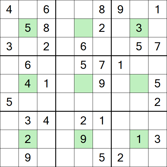 Center Dot Sudoku - Medium