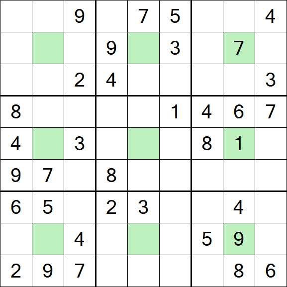 Center Dot Sudoku - Medium