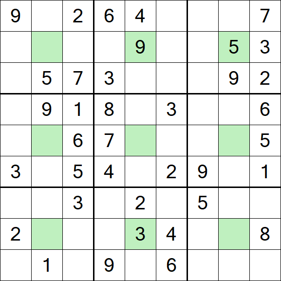 Center Dot Sudoku - Medium