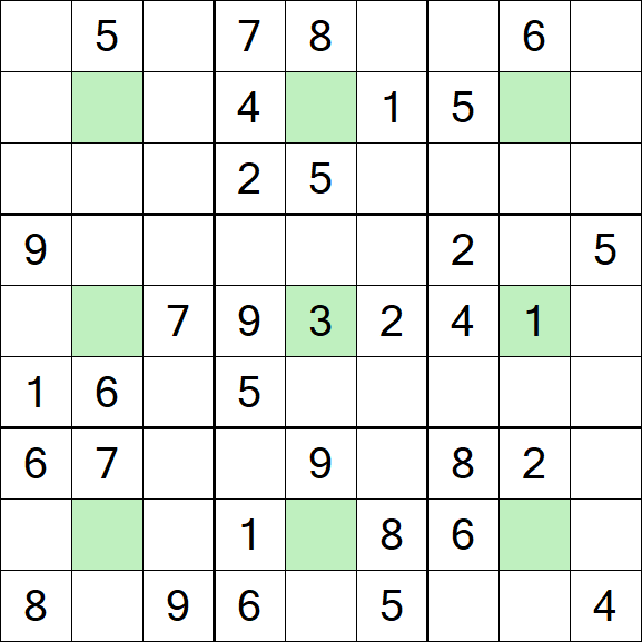 Center Dot Sudoku - Medium