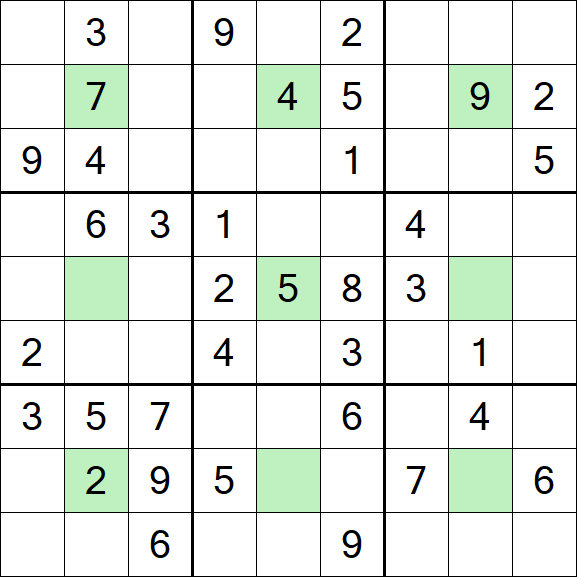 Center Dot Sudoku - Medium