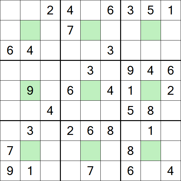 Center Dot Sudoku - Medium