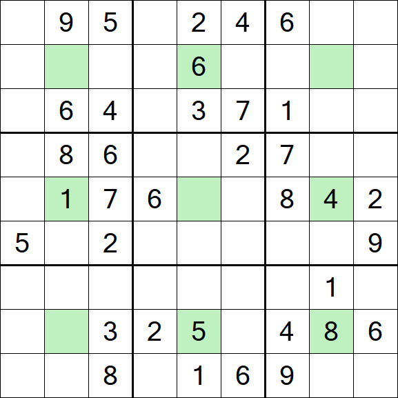 Center Dot Sudoku - Medium