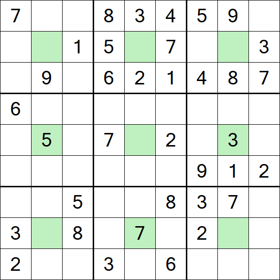 Center Dot Sudoku - Medium