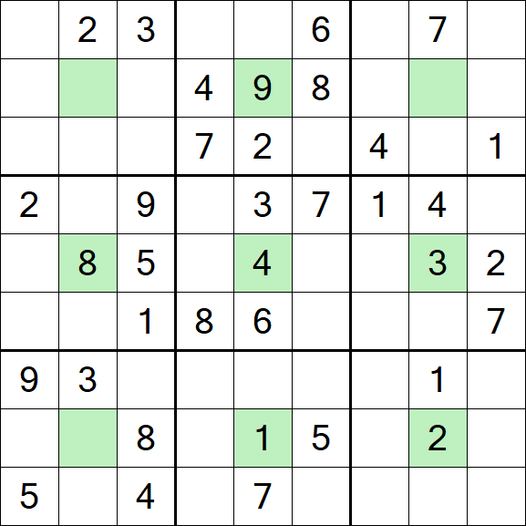 Center Dot Sudoku - Medium