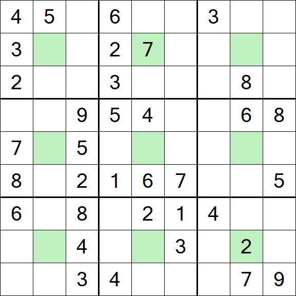 Center Dot Sudoku - Medium