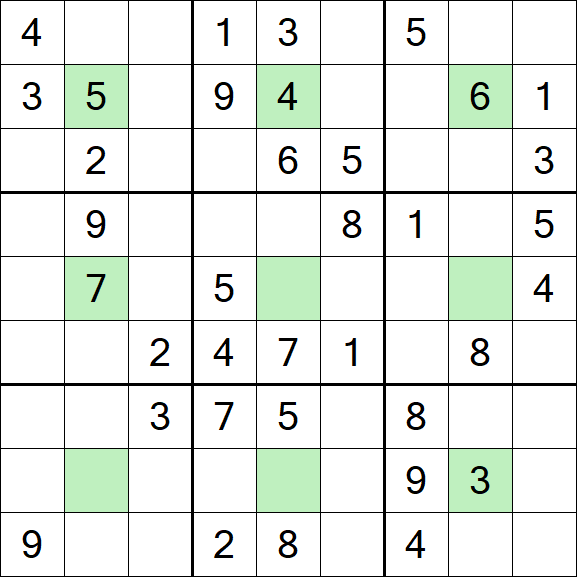 Center Dot Sudoku - Medium